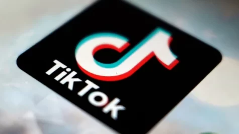 The TikTok app logo is pictured in Tokyo, Sept. 28, 2020. 