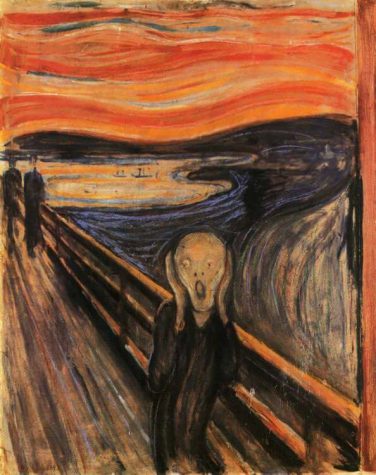 The scream painted by Edvard Munch in 1893